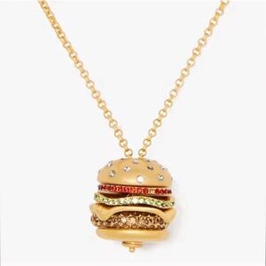 $198 Kate Spade Fast Food Burger Pendant